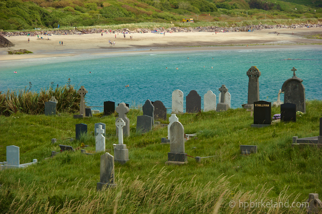Derrynane Beach sett fra Abbey Island