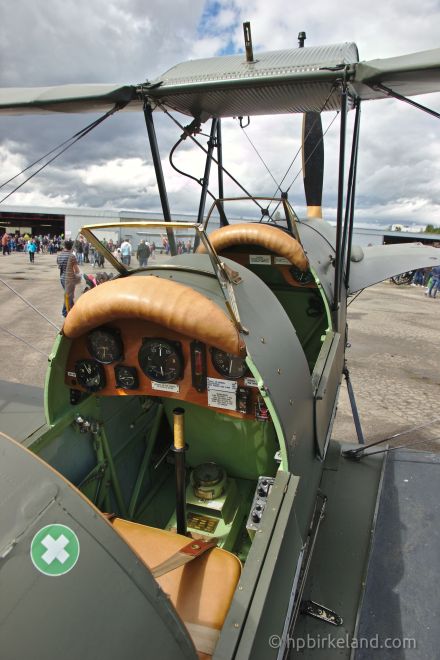 DeHavillan Tiger Moth cockpit