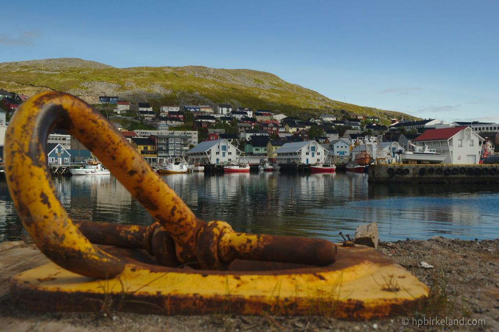 Fra havna i Honningsvåg