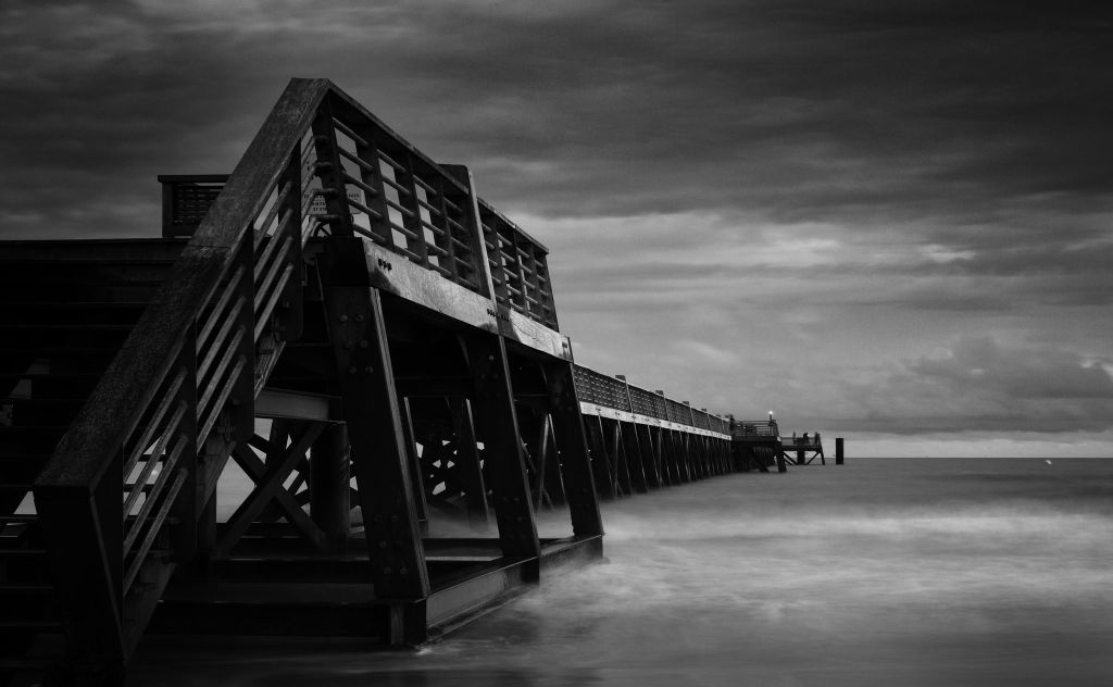 Black and White Pier